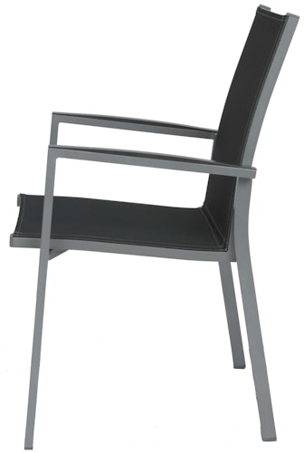 STERN Gartenmöbel-Set NEW LEVANTO 3 XXL, Ausziehtisch 214/254/294 x 100 + 8 Stapelsessel, Aluminium / HPL Silverstar