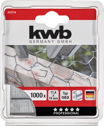 kwb 1000-Heftkl Stahl 053/C14 mmSB 353114