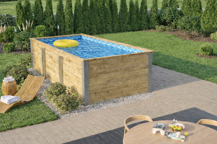 Weka Massivholzpool Siargao Gr. 1 - 45 mm - 416 x 200 cm