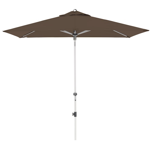 doppler Mittelmastschirm EXPERT 220 x 140 Auto-Tilt, Aluminium Silber / 100 % Polyester 180 g/m²