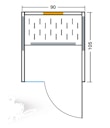 Vorschaubild VITALhome Infrarotkabine Sunlight 90 inkl. 5-teiligem gratis Zubehörset