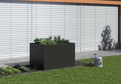 KGT Aluminium Hochbeet 130 - Profile anthrazit - B1,21 x T0,91 x H0,77 m - 700 l