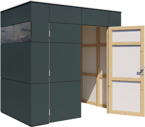 Bertilo Gartenhaus HPL Mini - 6 mm