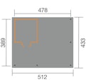 Vorschaubild Weka Carport 607 inkl. Geräteraum 1/2/3