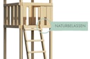 Vorschaubild Akubi Kinderspielturm Anna mit Pultdach inkl. Anbauplattform, Wellenrutsche und Netzrampe
