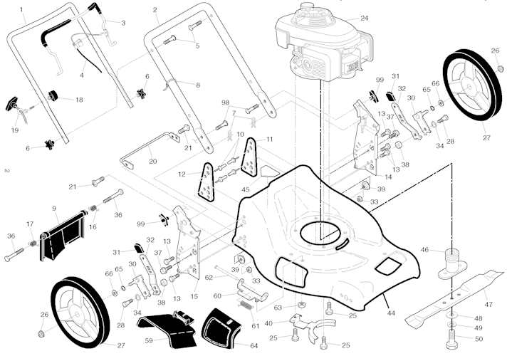 Husqvarna Rasenmäher gelegentliche Nutzung 96141028602 LC 153V