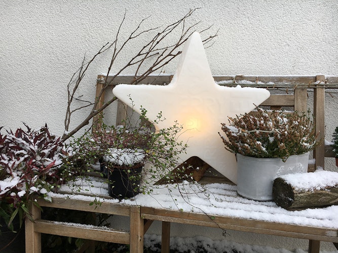 8 seasons design Solar LED-Dekoleuchte Shining Star 'Merry Christmas' Ø 60 cm