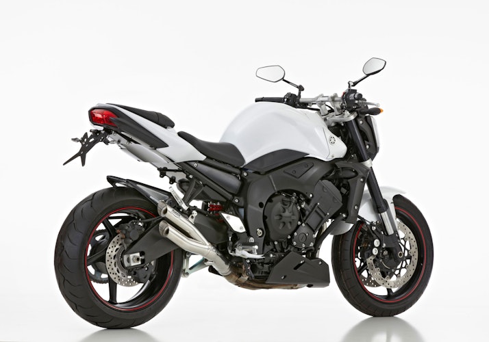 HURRIC SLIP-ON Schalldämpfer Pro 2 Edelstahl hochglanzpoliert für YAMAHA FZ1,FZ1 Fazer