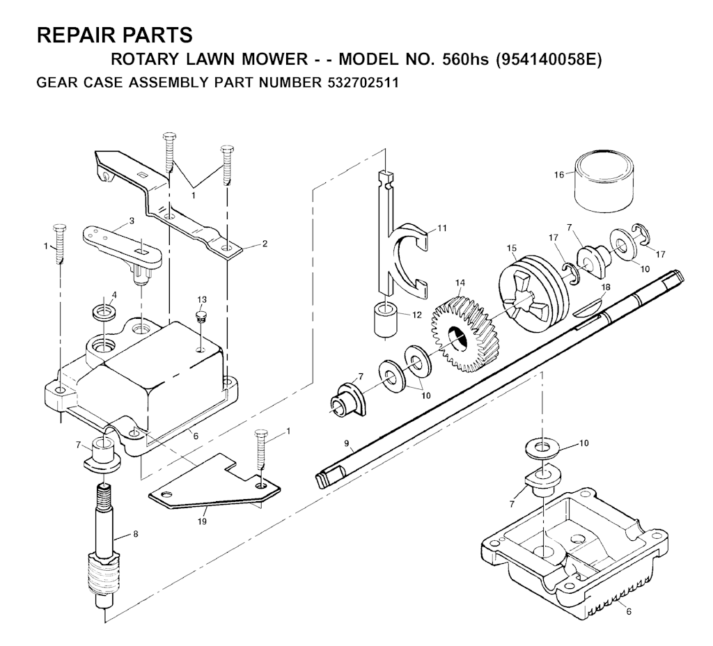 Explosionszeichnung Ersatzteile