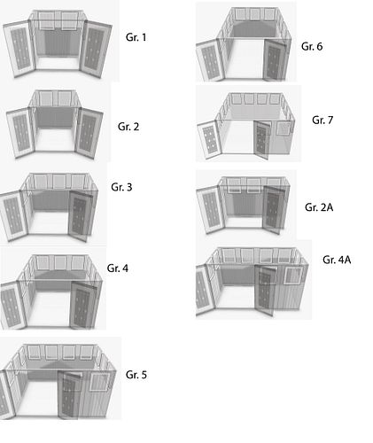 Fenster-Element für Biohort Gerätehaus Europa