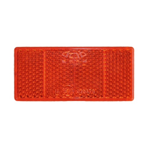 Rückstrahler 69 x 31,5 mm, rot, zum Kleben