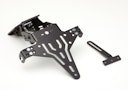 Vorschaubild PROTECH V-SHAPE Kennzeichenhalter Alu & Stahl Schwarz für KAWASAKI ZX-10R, ZX-10R SE, ZX-10RR
