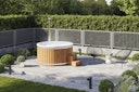 Vorschaubild Wolff Finnhaus Badebottich Hot Tub Typ 2 Ø 200 cm mit Acrylwanne & LED-Beleuchtung