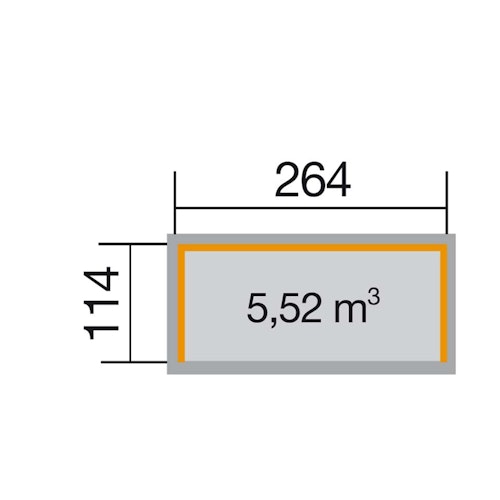 Weka Brennholzlager 663 B kesseldruckimprägniert 19 mm