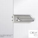 Vorschaubild GRIFFWERK Ganzglastürbeschlagset CLASSICO 1.0 ohne Griff-Edelstahl matt