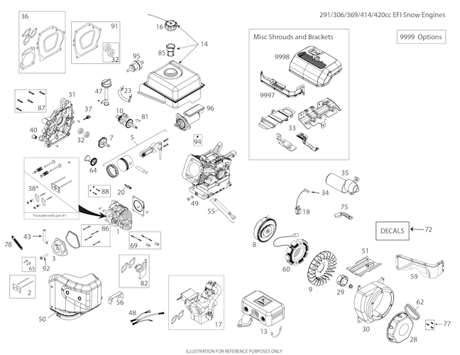 Husqvarna Motoren & Getriebe 306CC - EFI - 592919301