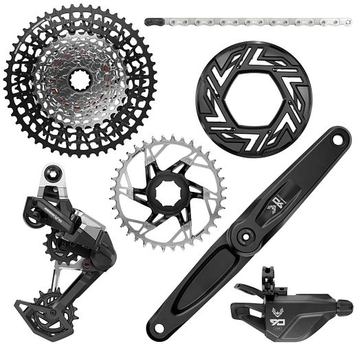 SRAM Schaltgruppen-Set Eagle 90 Transmission E-Bike für Brose Antrieb mit ISIS Kurbelsatz 16