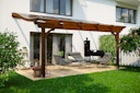 Vorschaubild Skan Holz Terrassenüberdachung Verona o. Mittelpfosten Breite 541 cm