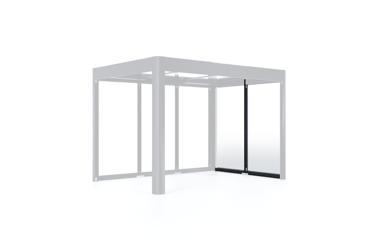 SunElements Wandelement SunCover Deluxe - 5 mm ESG satiniert