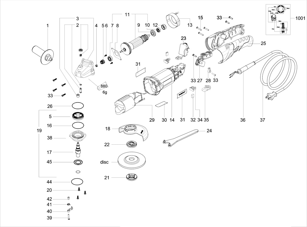 Explosionszeichnung Ersatzteile
