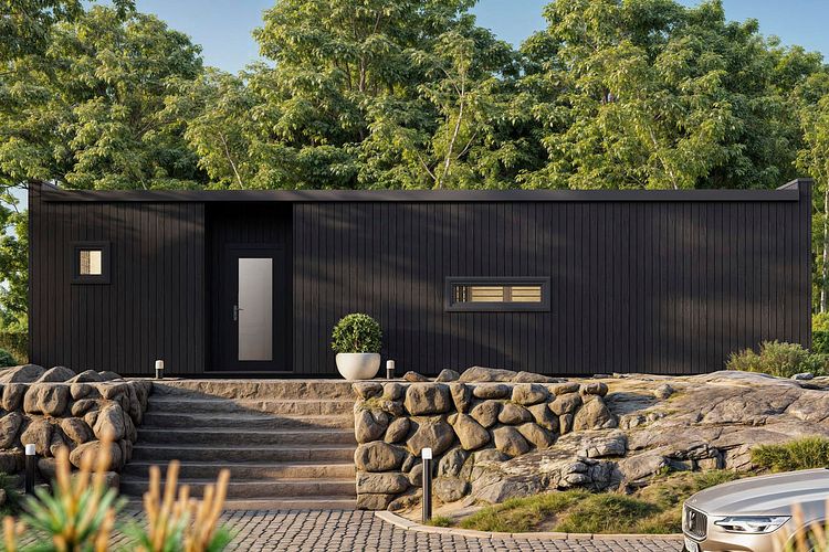 Wolff Finnhaus Gartenhaus Ferienhaus Nuba 69 - 68/88 mm