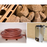 Weka Saunaofen-Set 9 inkl. 3,6 kW Kompakt Ofen rund, Saunasteine, SteuergerätZubehörbild