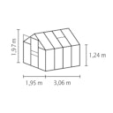 Vorschaubild Vitavia Gewächshaus Calypso 5800 inkl. 2 Dachfenstern - 5,8 m²