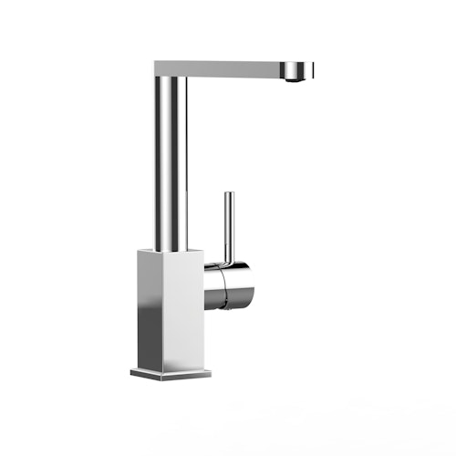 Wasserhahn Küchenarmatur, QU, mit 360° schwenkbarem superflachem Auslauf, Verchromt