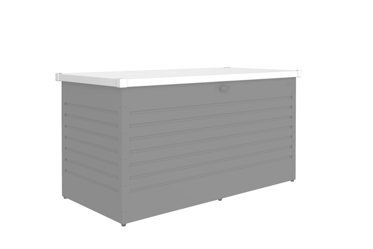 Biohort Deckel für Freizeitbox Metallbox Gr. 180 weiß X2700800