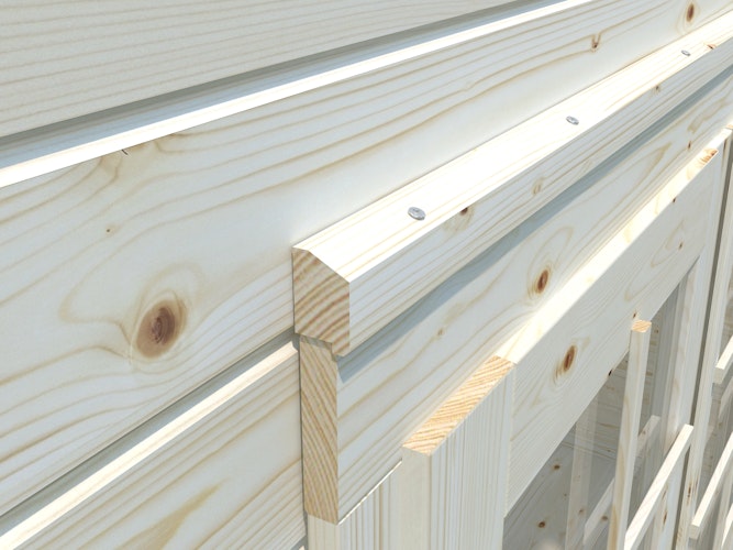 Palmako Gartenhaus Ella 13,1 m² Zweiraumhaus - 28 mm