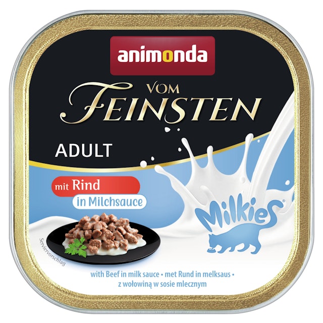 animonda Vom Feinsten Adult mit Milkies-Saucen 100g Schale KatzennassfutterVorschaubild