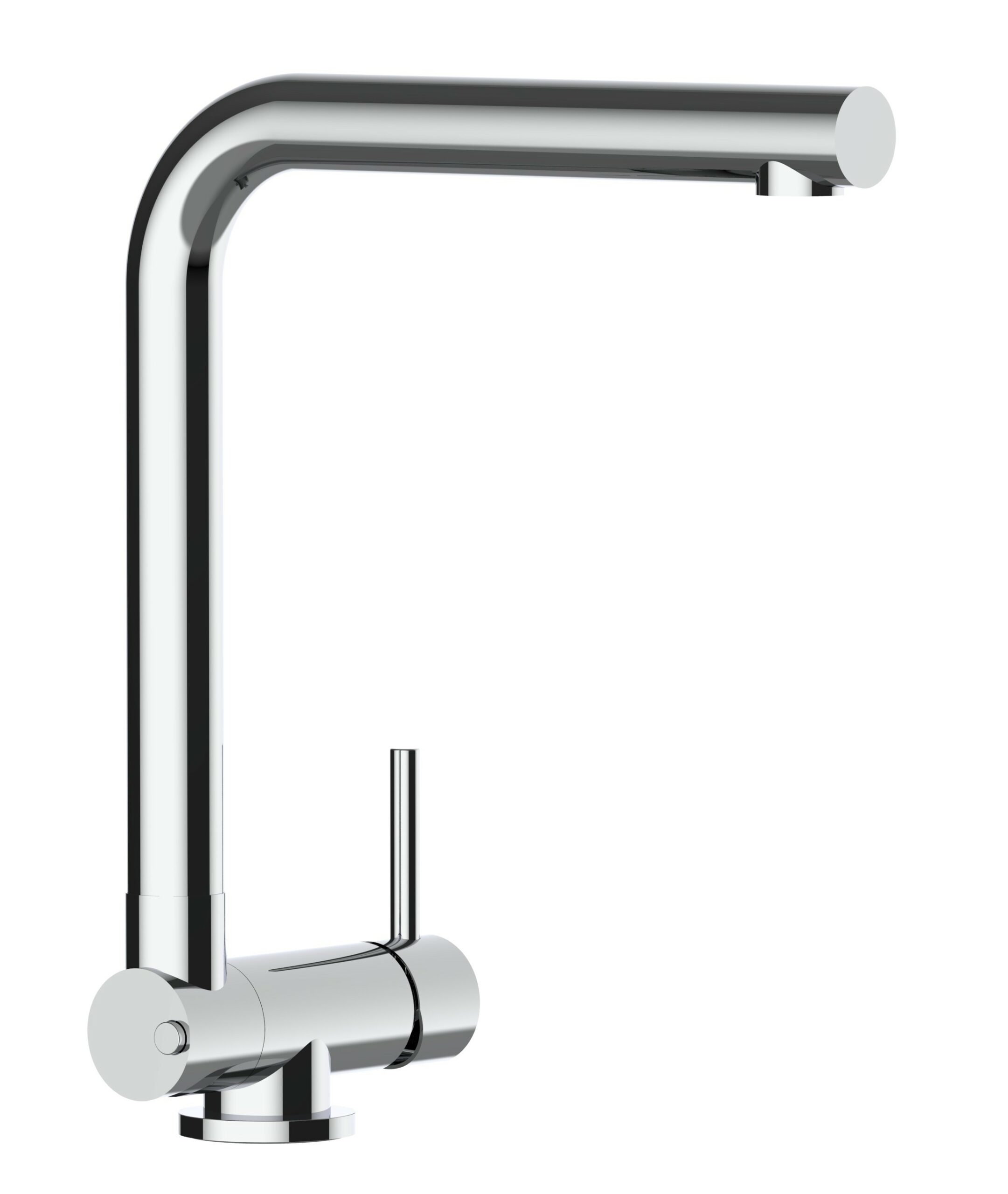 Wasserhahn Vorfenster Küchenarmatur, Umklappbar 4,5 CM, mit 360° schwenkbarem L-Auslauf, Verchromt