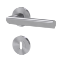 Vorschaubild Griffwerk Türgriff TRI 134 - Schraubtechnik, rund, Edelstahl matt