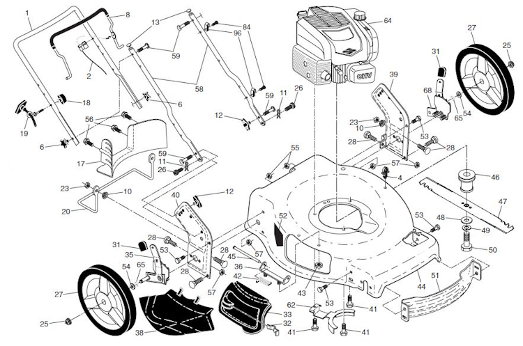 Husqvarna Rasenmäher gelegentliche Nutzung LB 155S,96121003700, 2016-01