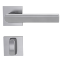 Vorschaubild Griffwerk VAYA 137 TRI fast2fix Fast2Fix GK3 Rosetten eckig WC rot/weiß Edelstahl matt