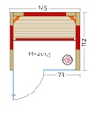 Vorschaubild Infraworld Infrarotkabine TrioSol Glas 145 Fichte inkl. 5-teiligem gratis Zubehörset