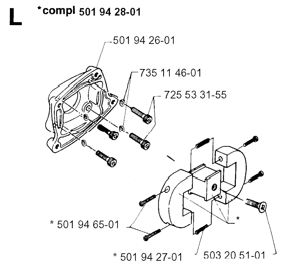 Explosionszeichnung Ersatzteile