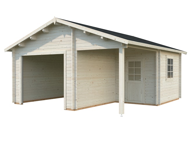 Palmako Garage Roger 21,9+5,2 m² - 44 mm - ohne Tor