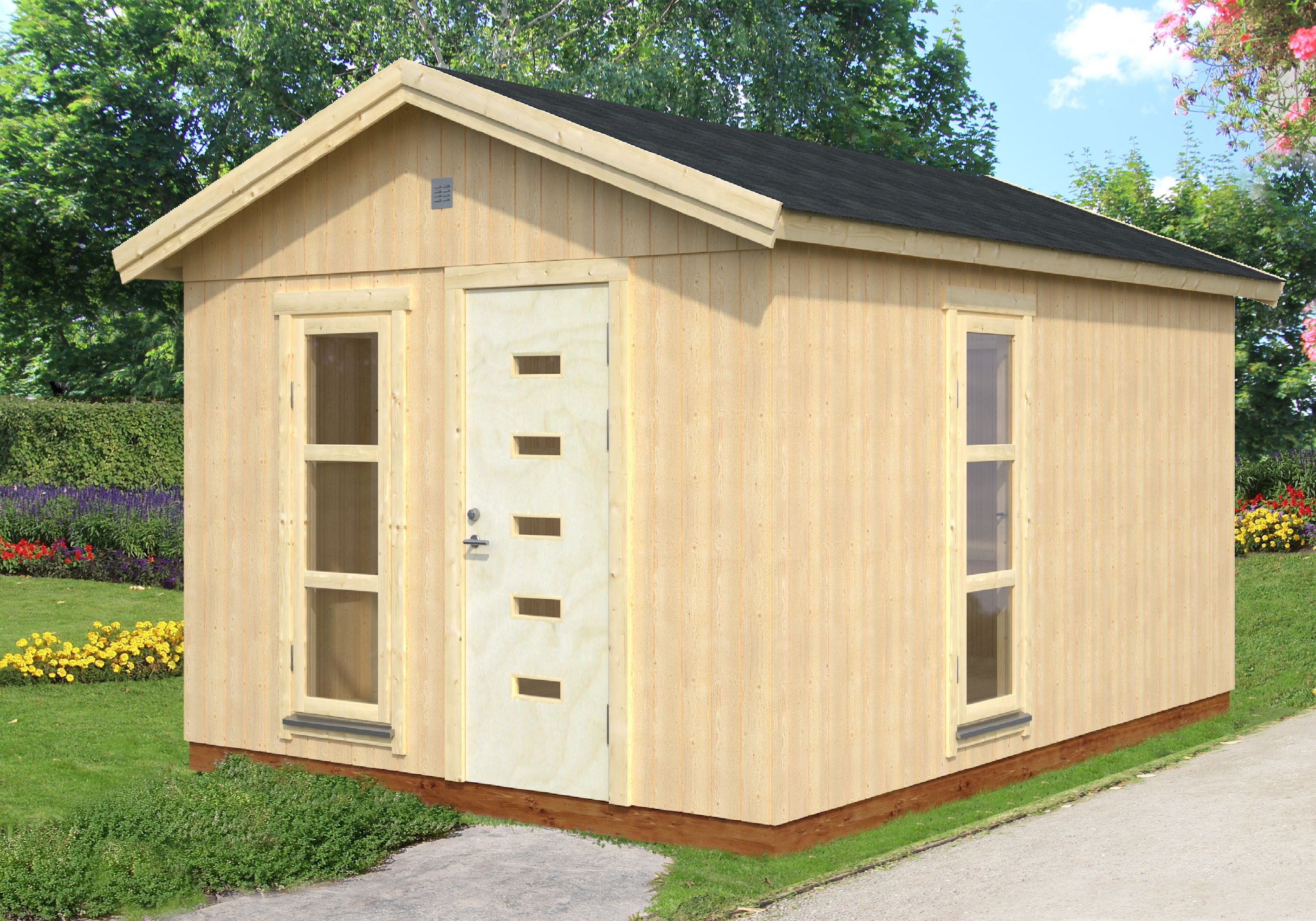 Palmako Nordic-Haus Ly 13,6 m² - 18+70 mm