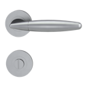 Vorschaubild Griffwerk Türgriff VIOLA Schraubtechnik GK4 Rosetten rund unverschließbar Perla Silbermatt- Auslaufartikel