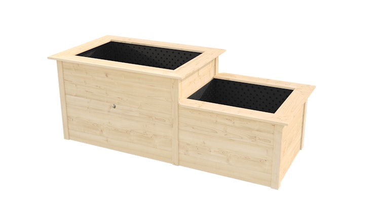 Weka Stufenhochbeet Leonie 669 - 21 mm - 1120 l