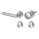 Vorschaubild Griffwerk Wechselgarnitur LUCIA PROFESSIONAL GK4 - Rosetten rund - Edelstahl matt