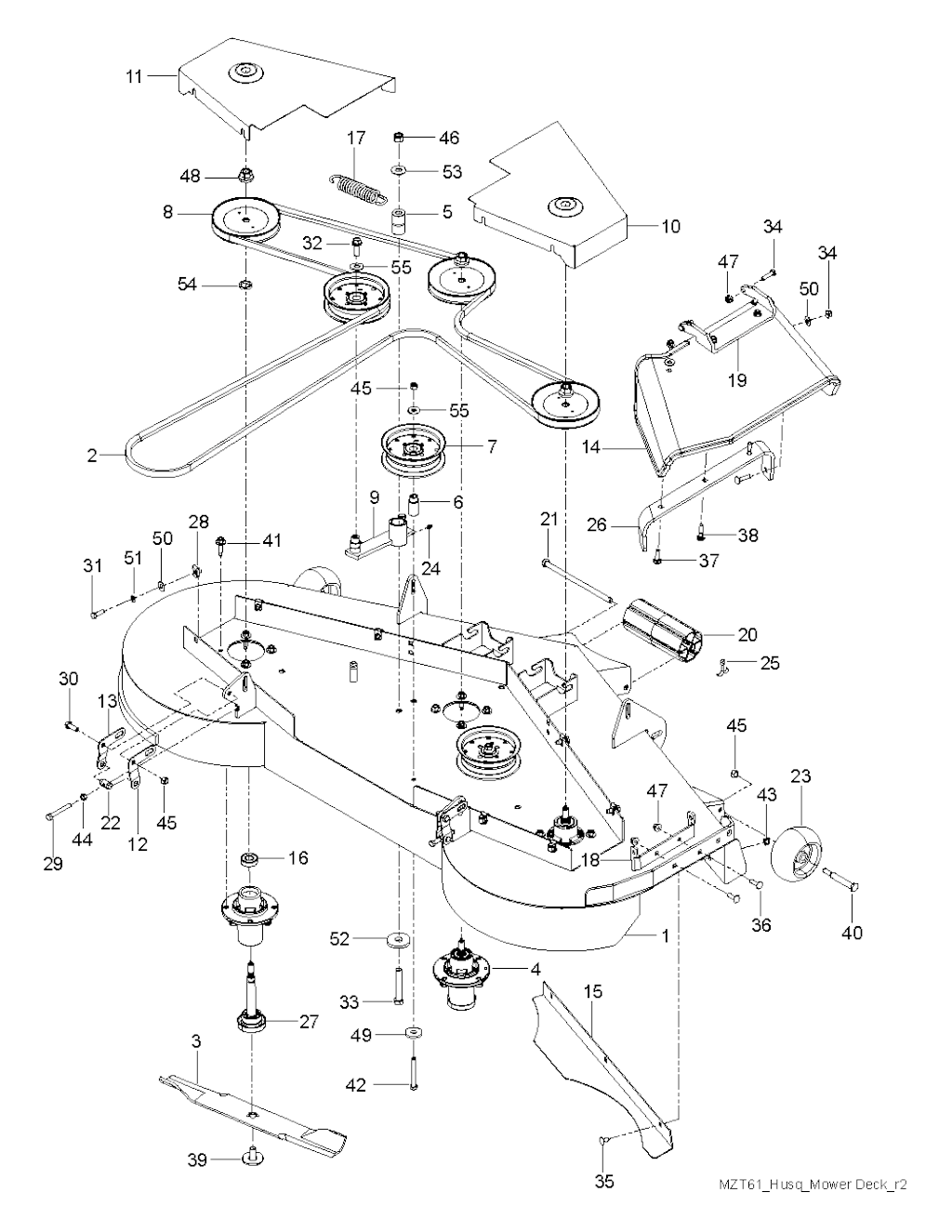 Explosionszeichnung Ersatzteile