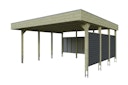 Vorschaubild Skan Holz Carport Friesland Hybrid Set 13 557x555 cm inkl. Rück- und Seitenwände aus Aluminium