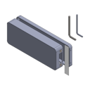 Vorschaubild Griffwerk GATE | DESIGN MANUFAKTUR 1.0 -Edelstahl Optik matt Cover-Set -GK