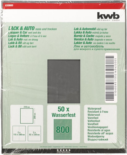 kwb Schleifbogen Wasserfest K 600 830600