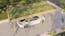 Vorschaubild Weka Einzelcarport mit Vorbereitung zur Dachbegrünung 328 x 718 cm - Leimholz
