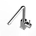 Vorschaubild Wasserhahn Küchenarmatur, QU, mit 360° schwenkbarem L-Auslauf, Verchromt