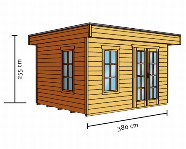 Skan Holz Gartenhaus Breda 1 - 28 mm