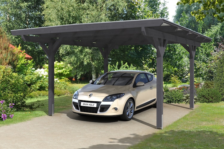 Skan Holz Odenwald - Design Einzel Carport aus Leimholz Breite 428 cm
